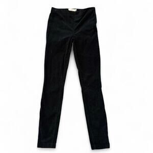 Tory Burch black corduroy straight Skinny leg pants  Size 24